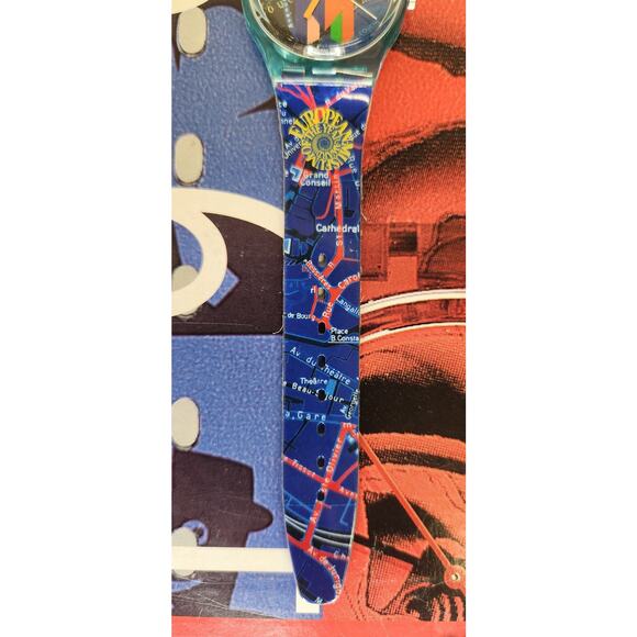 Swatch watch LAUSANNE SPECIAL GN161 1996 Olympic Specials New with new battery - Picture 6 of 9